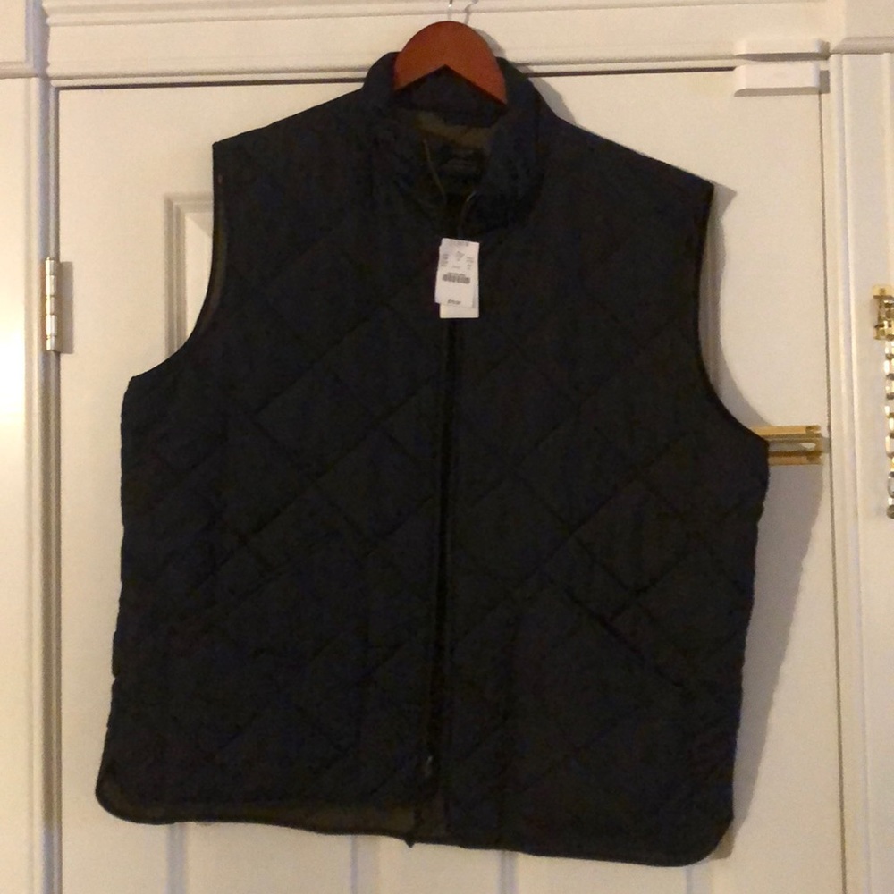 J.Crew Black Vest XL NWT